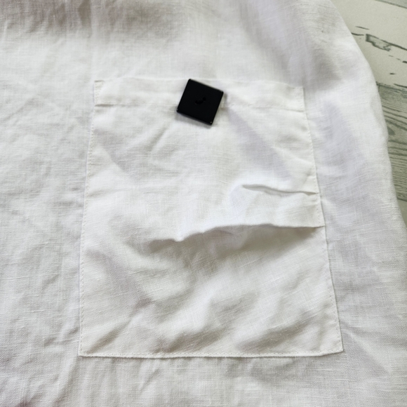 Ali Miles Crisp White Tunic with Side Pocket Size Medium - Picture 7 of 11